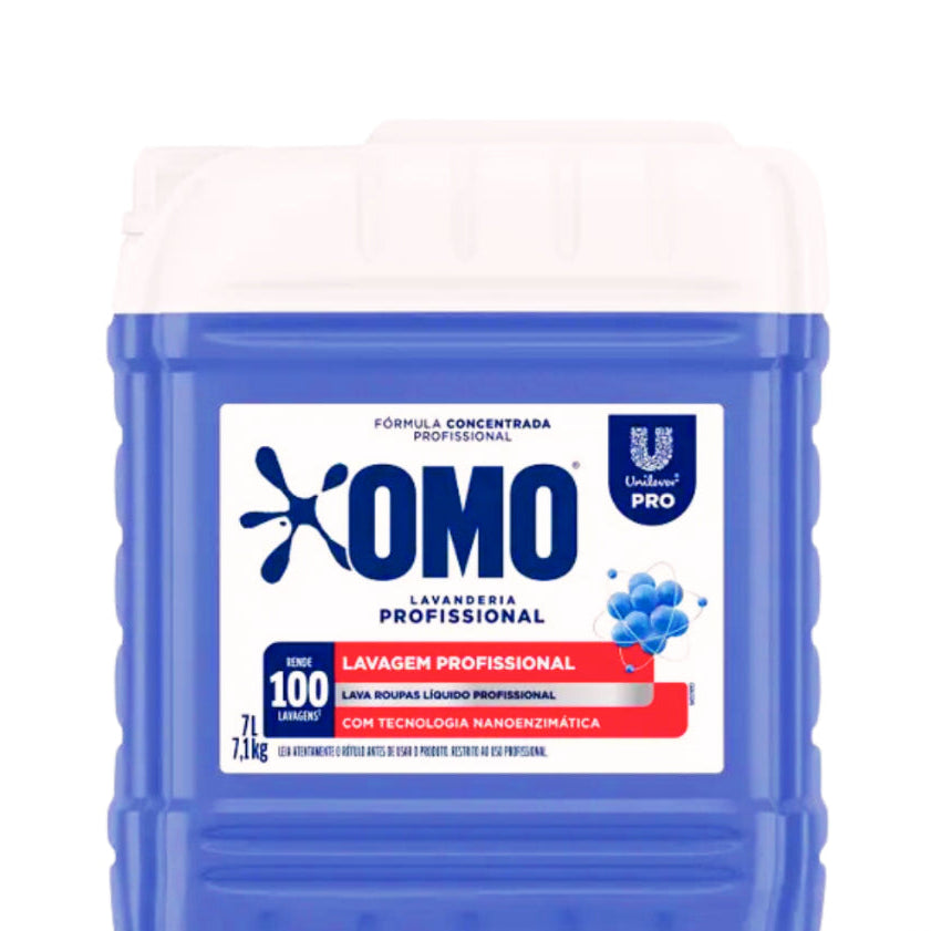Lava Roupas Lavanderia Pro Líquido 7L Omo