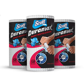 Kit com 3 Panos Duramax Scott - Multiuso Reutilizável