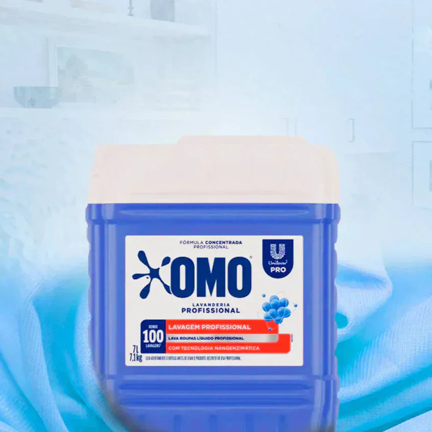 Kit 2und Lava Roupas Líquido Lavanderia Pro Omo 7L cada