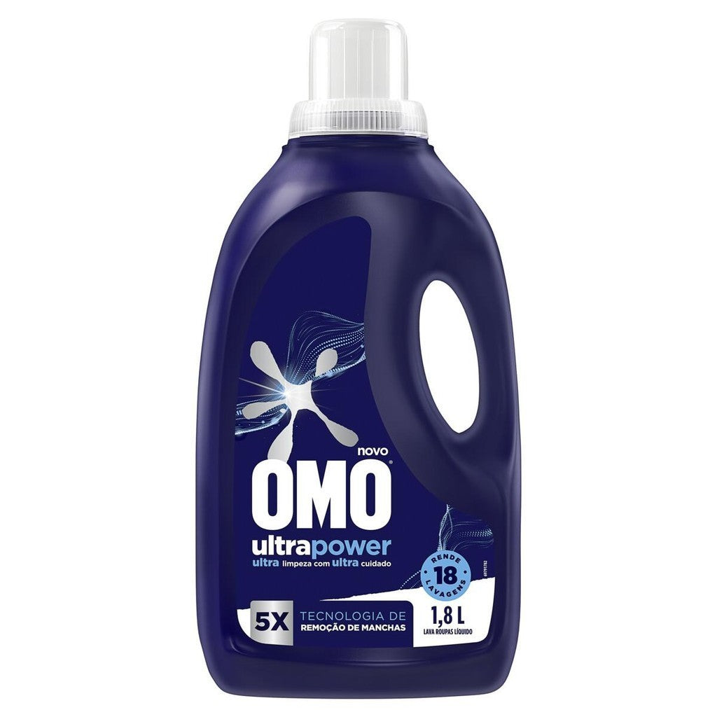 Kit 3 Lava Roupas Líquido Omo Ultra Power 1,8L cada